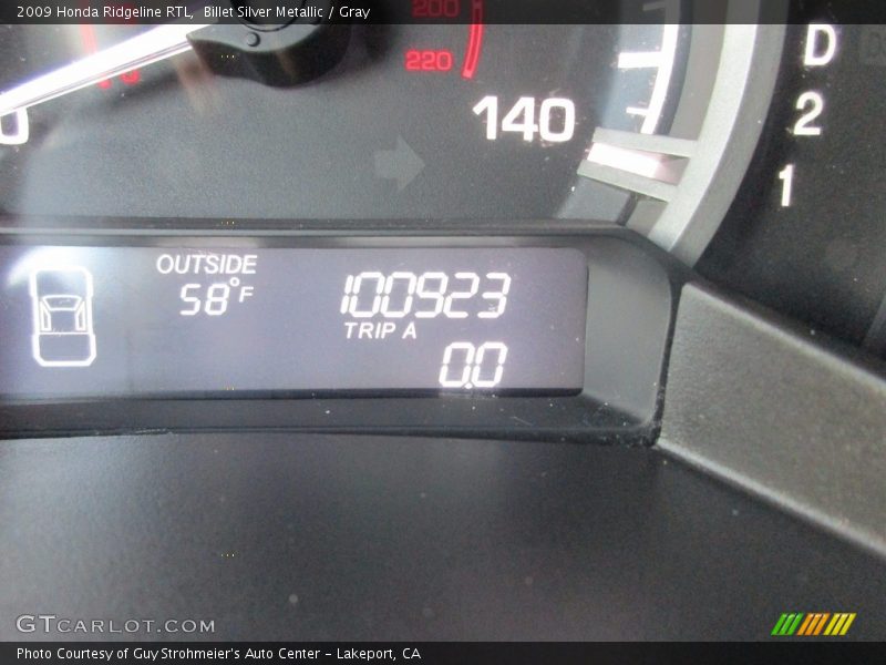 Billet Silver Metallic / Gray 2009 Honda Ridgeline RTL