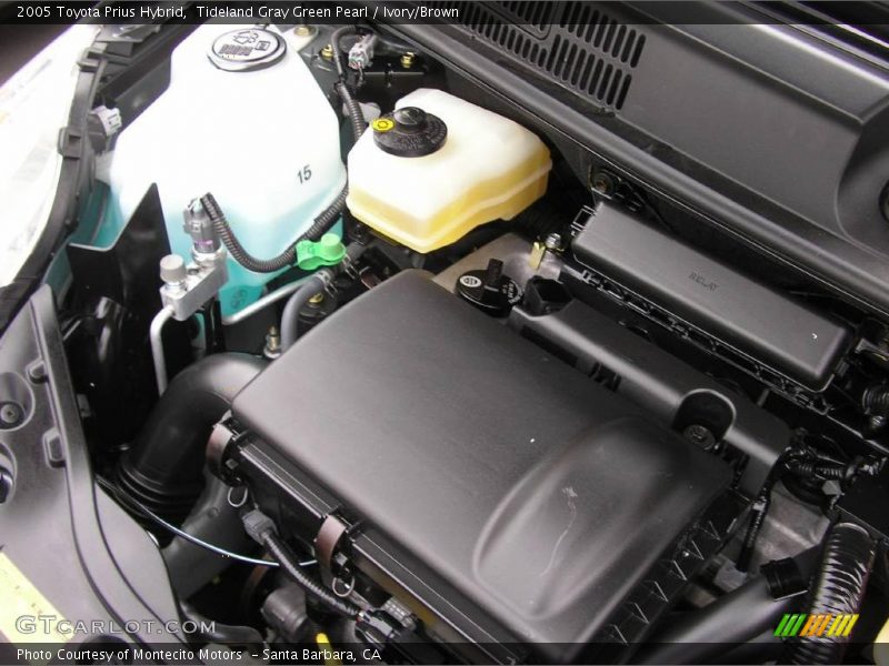 Tideland Gray Green Pearl / Ivory/Brown 2005 Toyota Prius Hybrid