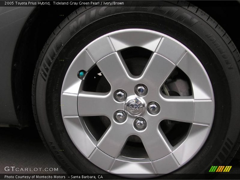 Tideland Gray Green Pearl / Ivory/Brown 2005 Toyota Prius Hybrid