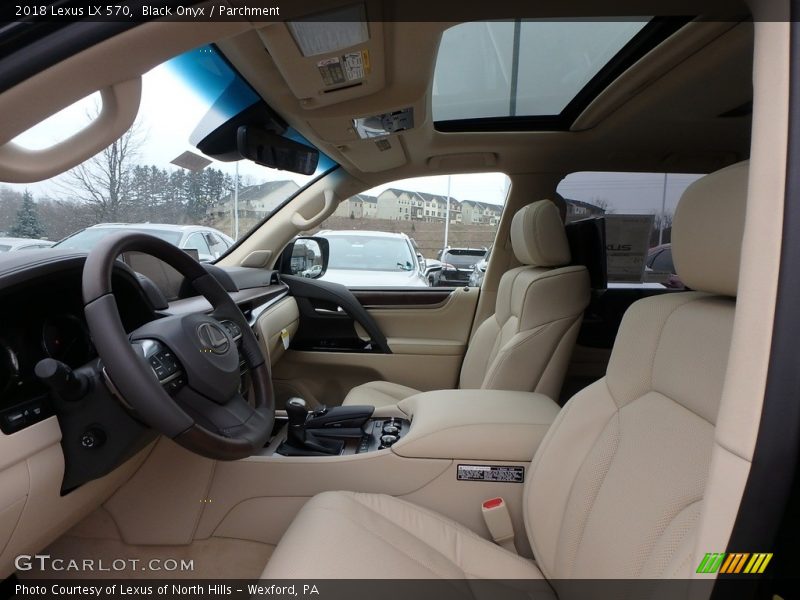 Front Seat of 2018 LX 570