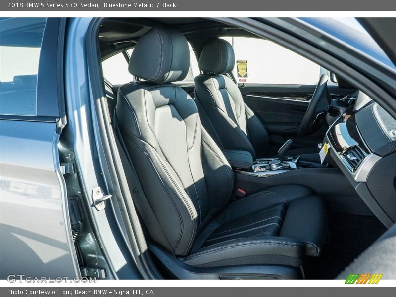 Bluestone Metallic / Black 2018 BMW 5 Series 530i Sedan