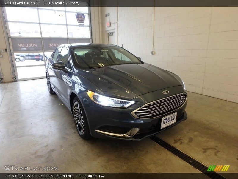 Blue Metallic / Ebony 2018 Ford Fusion SE