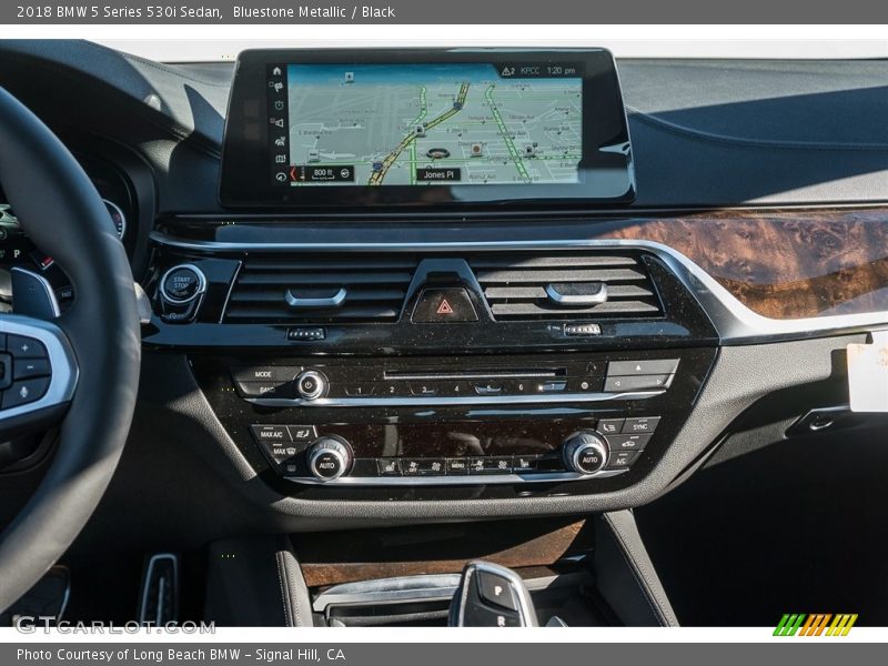 Bluestone Metallic / Black 2018 BMW 5 Series 530i Sedan