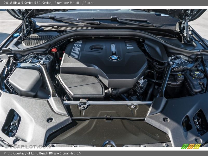 Bluestone Metallic / Black 2018 BMW 5 Series 530i Sedan
