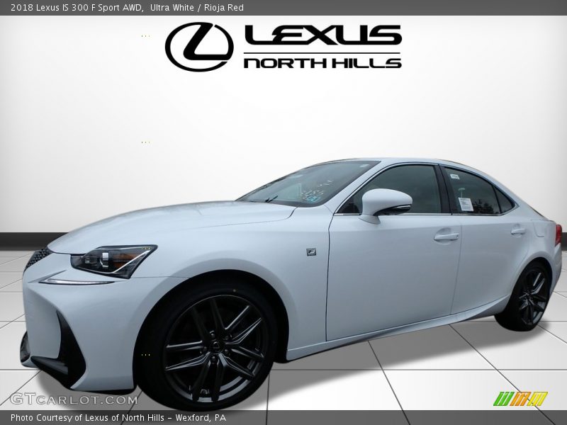 Ultra White / Rioja Red 2018 Lexus IS 300 F Sport AWD