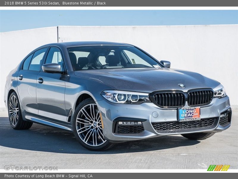 Bluestone Metallic / Black 2018 BMW 5 Series 530i Sedan