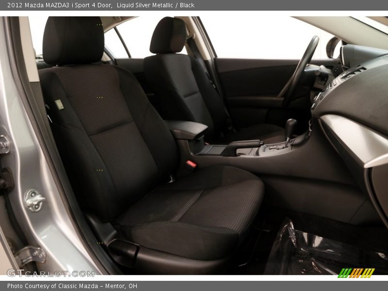 Liquid Silver Metallic / Black 2012 Mazda MAZDA3 i Sport 4 Door