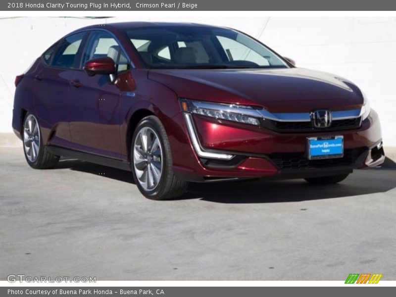 Crimson Pearl / Beige 2018 Honda Clarity Touring Plug In Hybrid
