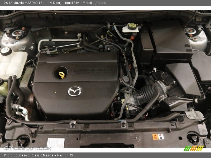 Liquid Silver Metallic / Black 2012 Mazda MAZDA3 i Sport 4 Door