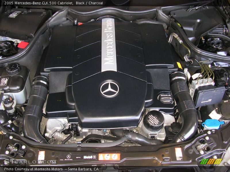 Black / Charcoal 2005 Mercedes-Benz CLK 500 Cabriolet