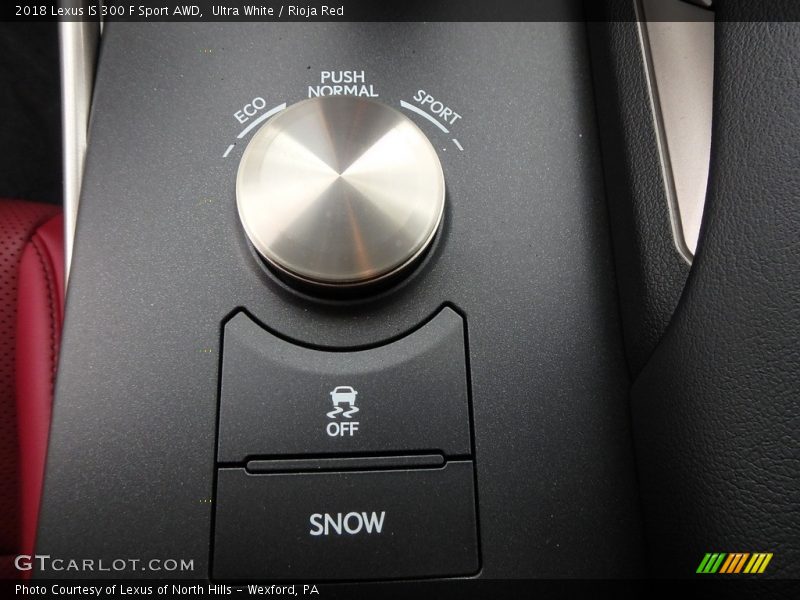 Controls of 2018 IS 300 F Sport AWD