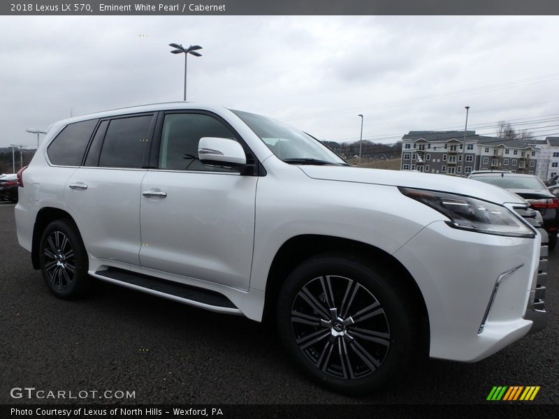 Eminent White Pearl / Cabernet 2018 Lexus LX 570