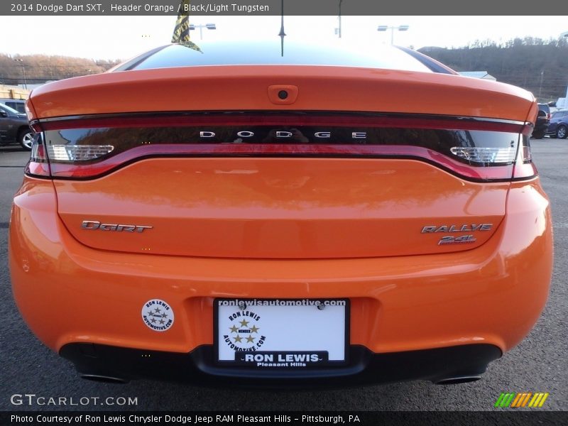 Header Orange / Black/Light Tungsten 2014 Dodge Dart SXT