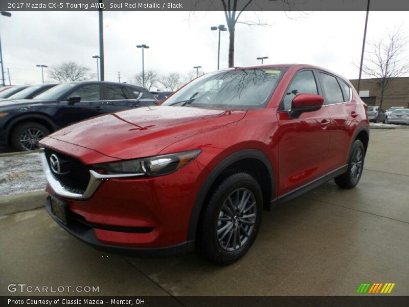 Soul Red Metallic / Black 2017 Mazda CX-5 Touring AWD