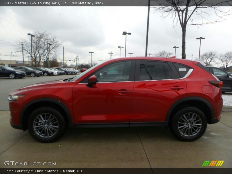 Soul Red Metallic / Black 2017 Mazda CX-5 Touring AWD