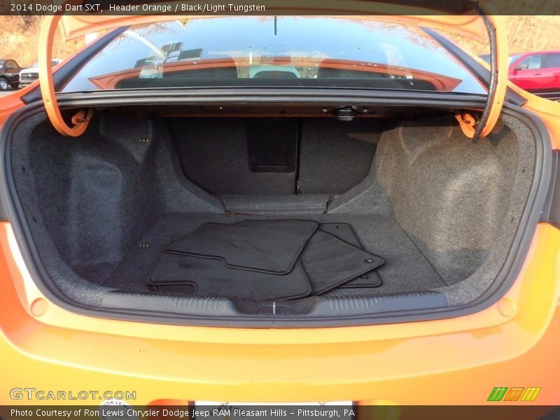 Header Orange / Black/Light Tungsten 2014 Dodge Dart SXT