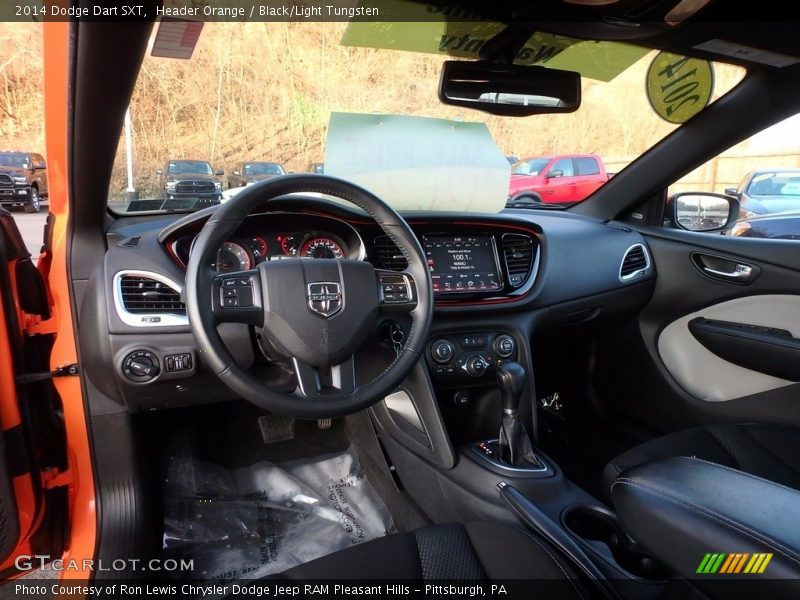 Header Orange / Black/Light Tungsten 2014 Dodge Dart SXT