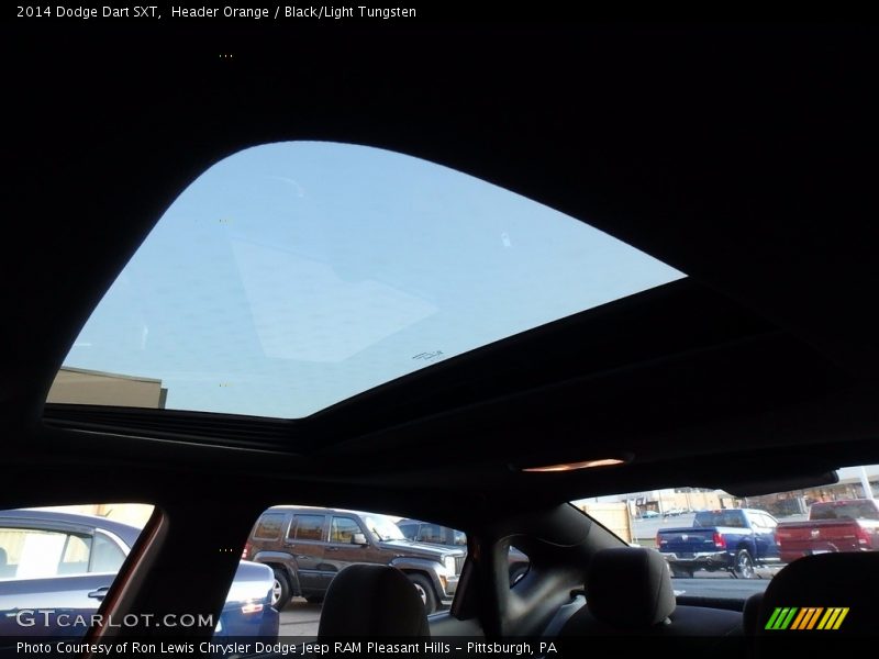 Header Orange / Black/Light Tungsten 2014 Dodge Dart SXT