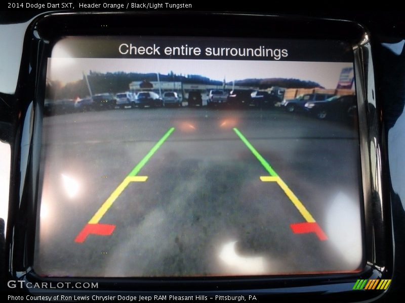 Header Orange / Black/Light Tungsten 2014 Dodge Dart SXT