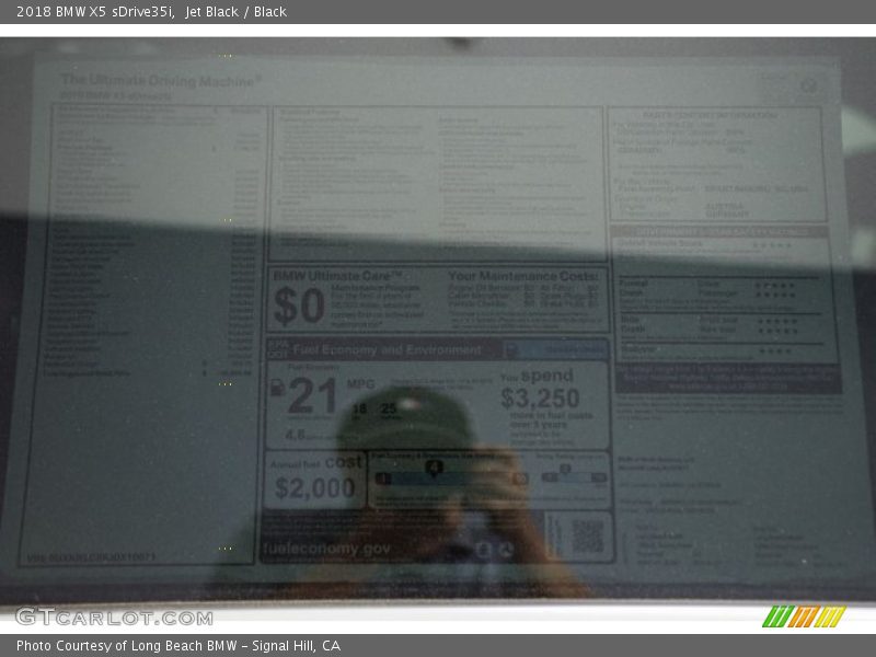 Jet Black / Black 2018 BMW X5 sDrive35i