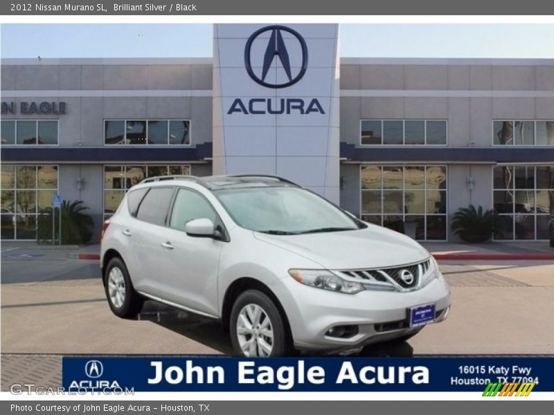 Brilliant Silver / Black 2012 Nissan Murano SL