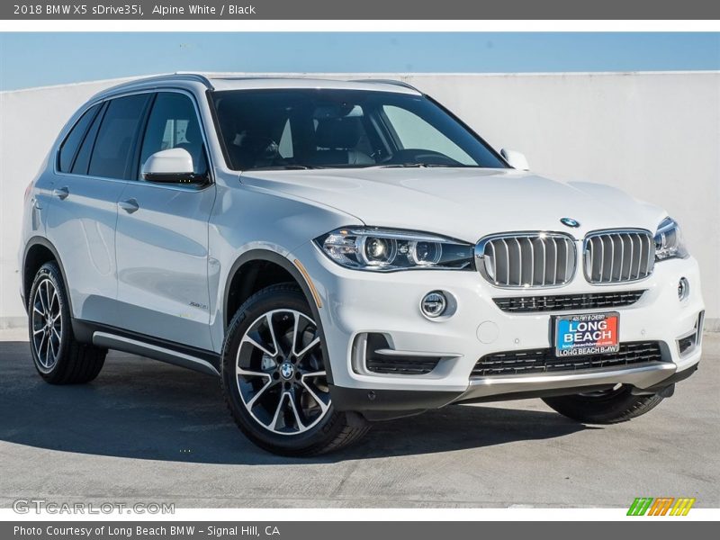 Alpine White / Black 2018 BMW X5 sDrive35i