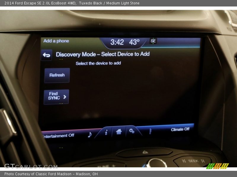 Tuxedo Black / Medium Light Stone 2014 Ford Escape SE 2.0L EcoBoost 4WD