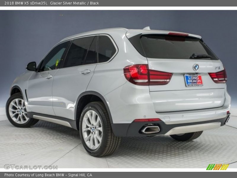 Glacier Silver Metallic / Black 2018 BMW X5 sDrive35i