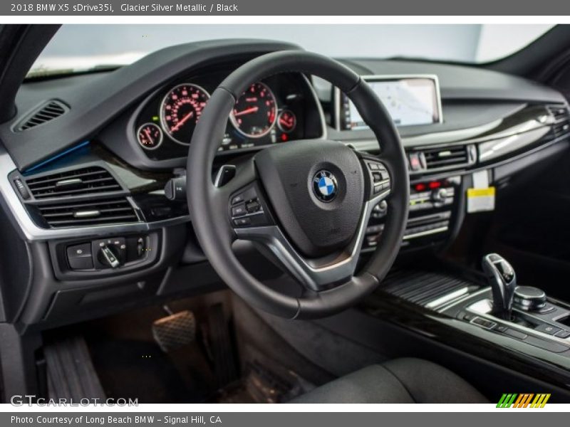 Glacier Silver Metallic / Black 2018 BMW X5 sDrive35i