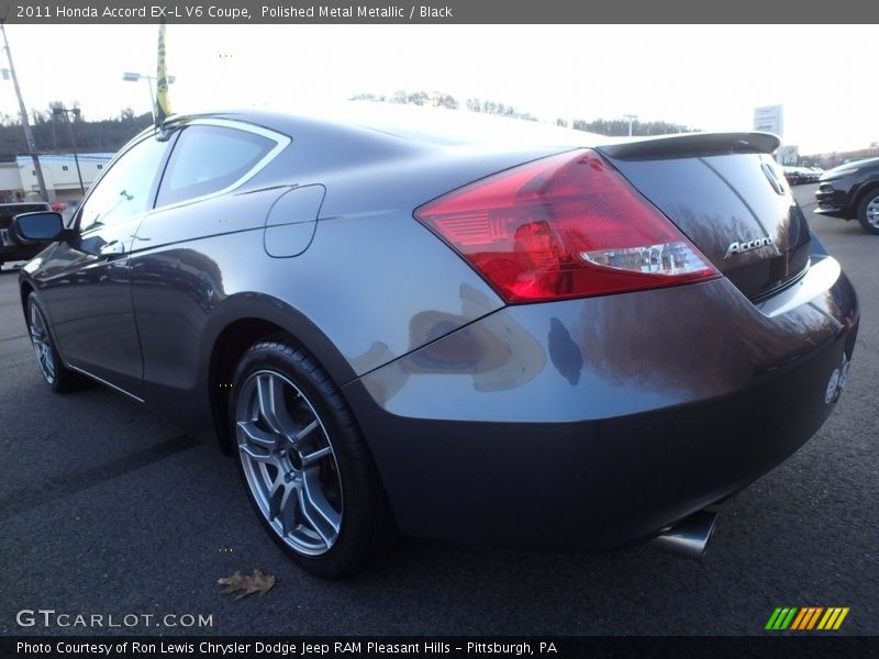 Polished Metal Metallic / Black 2011 Honda Accord EX-L V6 Coupe