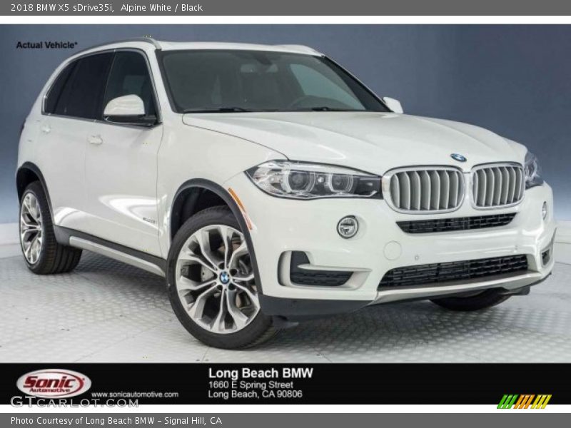 Alpine White / Black 2018 BMW X5 sDrive35i