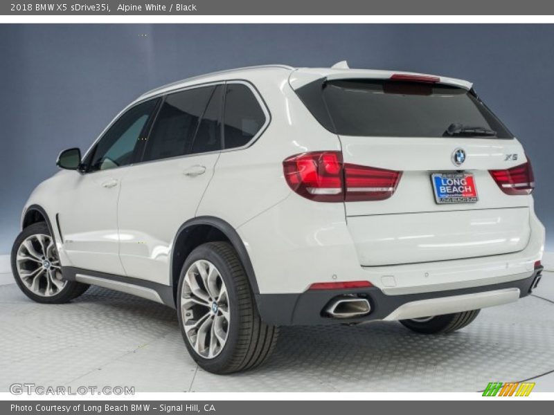 Alpine White / Black 2018 BMW X5 sDrive35i