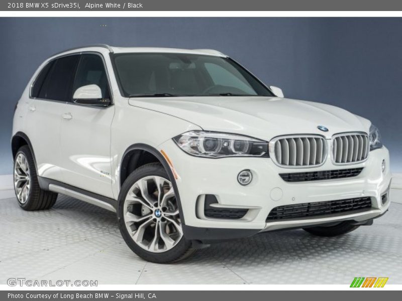 Alpine White / Black 2018 BMW X5 sDrive35i