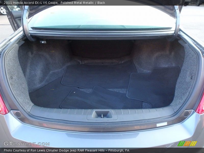 Polished Metal Metallic / Black 2011 Honda Accord EX-L V6 Coupe