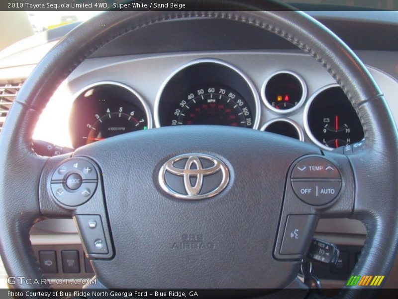 Super White / Sand Beige 2010 Toyota Sequoia Limited 4WD