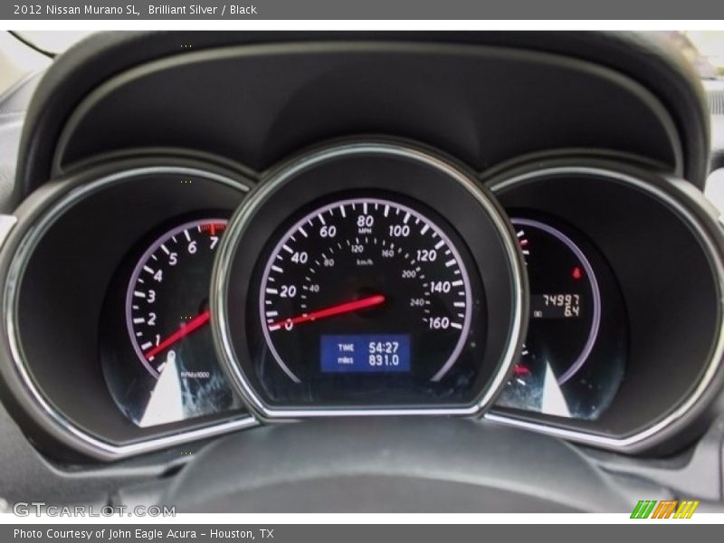 Brilliant Silver / Black 2012 Nissan Murano SL