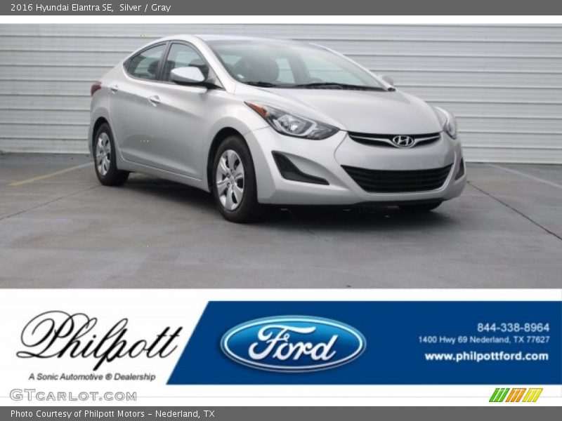 Silver / Gray 2016 Hyundai Elantra SE