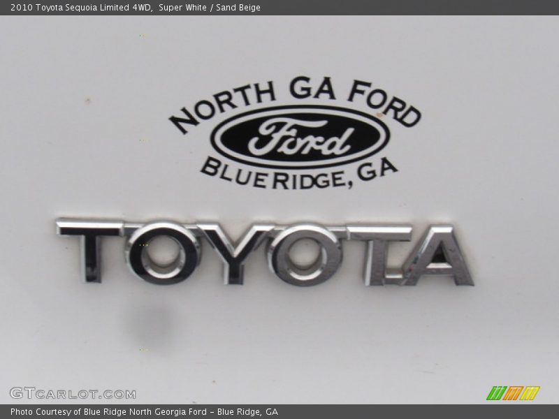 Super White / Sand Beige 2010 Toyota Sequoia Limited 4WD