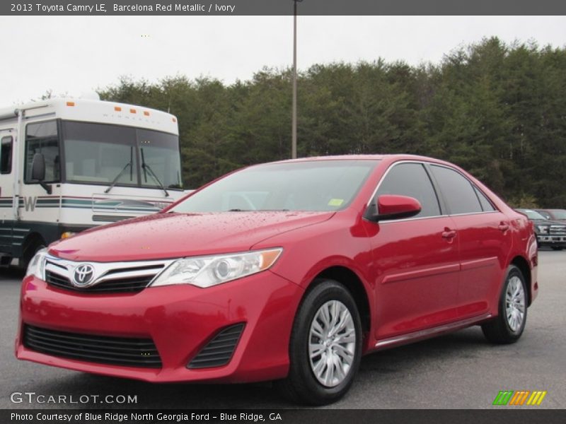 Barcelona Red Metallic / Ivory 2013 Toyota Camry LE