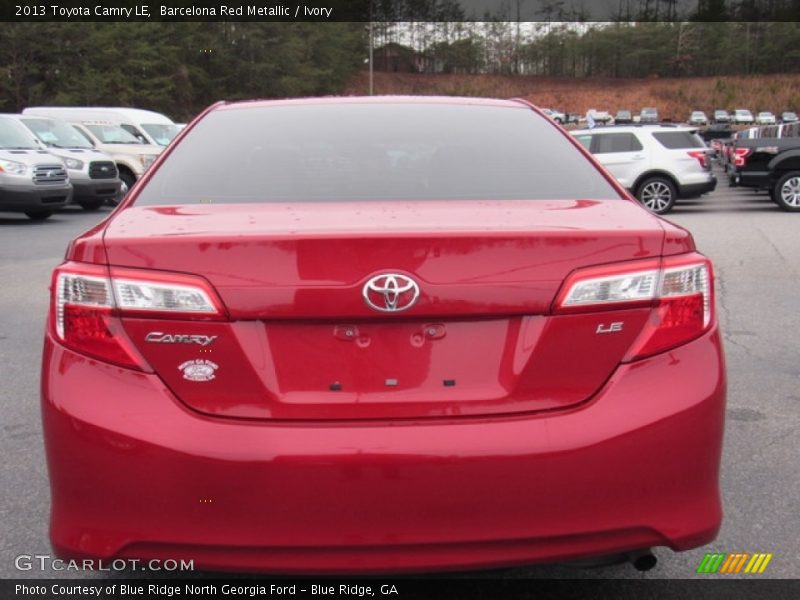 Barcelona Red Metallic / Ivory 2013 Toyota Camry LE