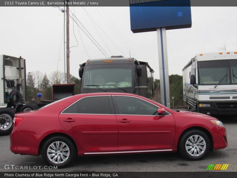 Barcelona Red Metallic / Ivory 2013 Toyota Camry LE