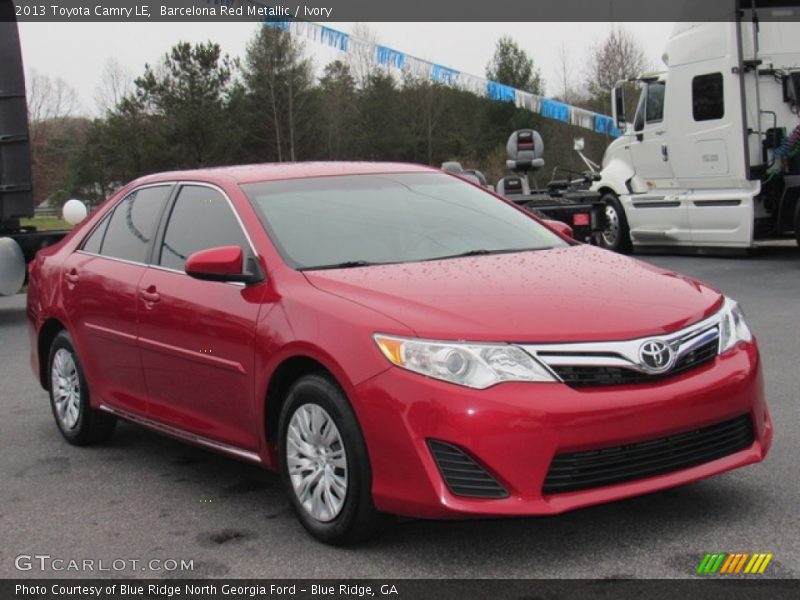 Barcelona Red Metallic / Ivory 2013 Toyota Camry LE