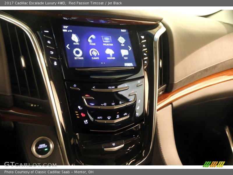 Red Passion Tintcoat / Jet Black 2017 Cadillac Escalade Luxury 4WD