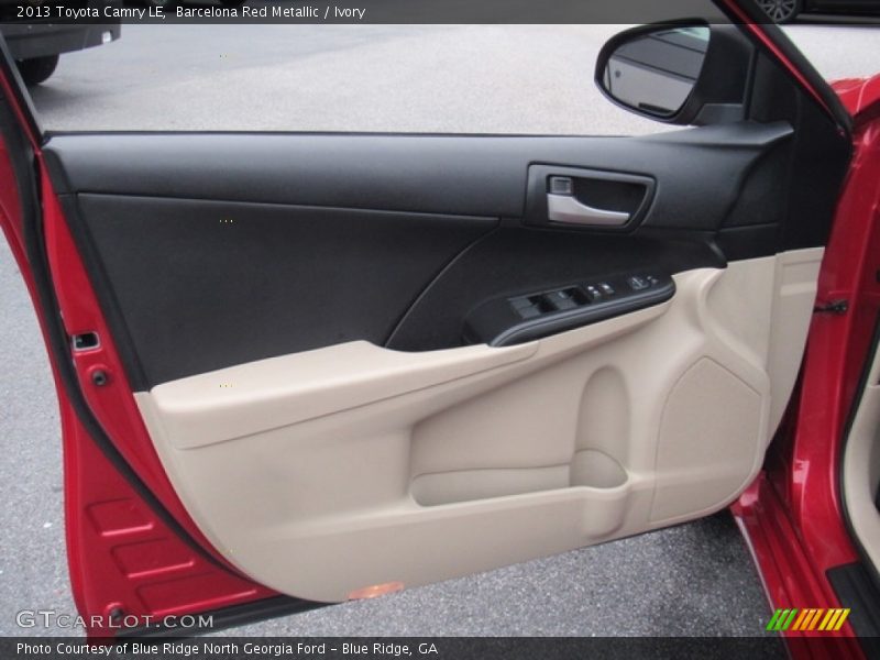 Barcelona Red Metallic / Ivory 2013 Toyota Camry LE