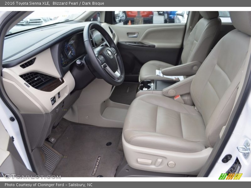 Blizzard Pearl / Dark Bisque 2016 Toyota Sienna XLE