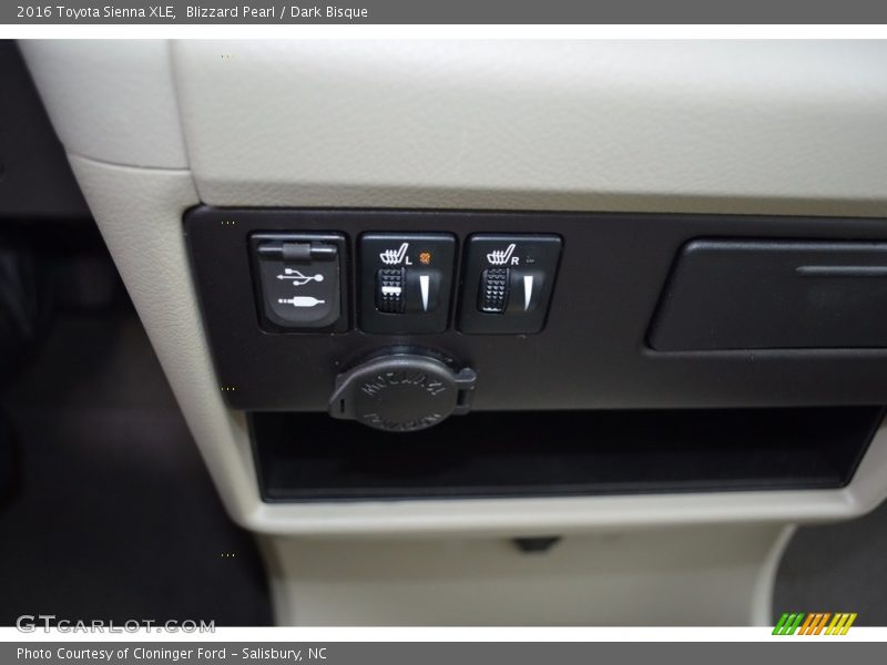 Blizzard Pearl / Dark Bisque 2016 Toyota Sienna XLE