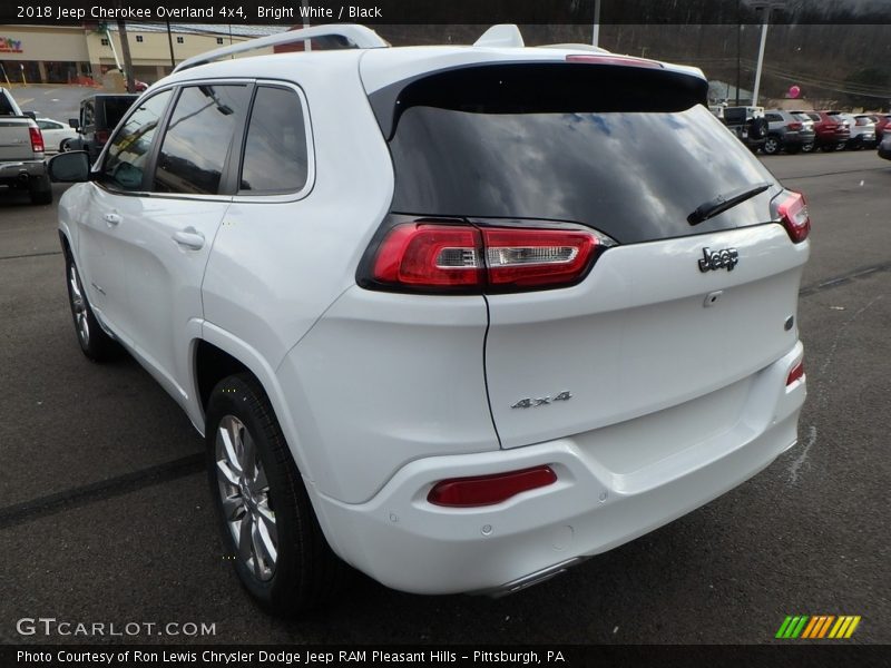 Bright White / Black 2018 Jeep Cherokee Overland 4x4