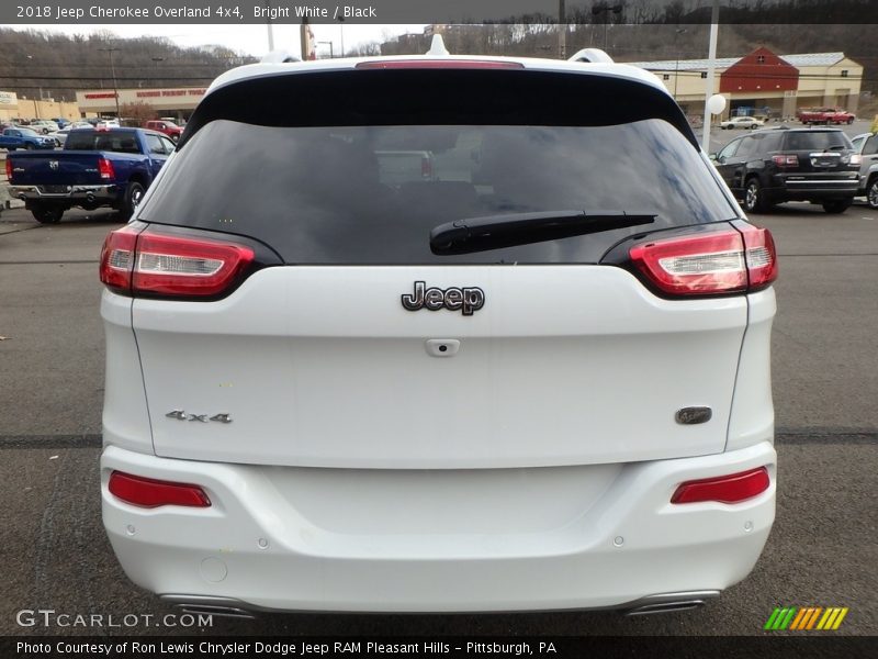 Bright White / Black 2018 Jeep Cherokee Overland 4x4