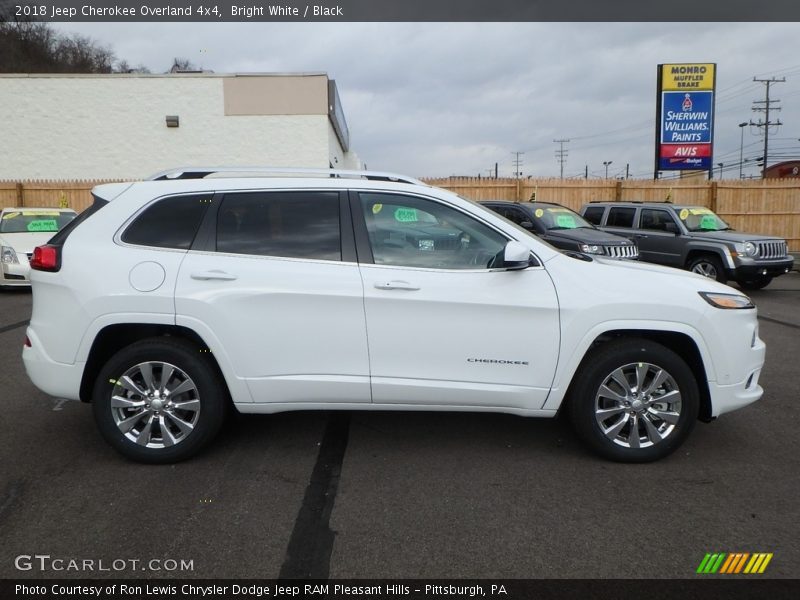 Bright White / Black 2018 Jeep Cherokee Overland 4x4