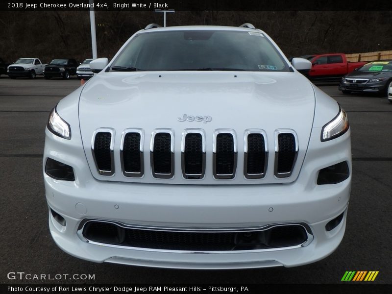 Bright White / Black 2018 Jeep Cherokee Overland 4x4